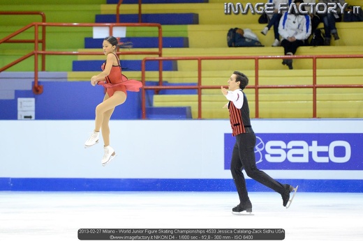 2013-02-27 Milano - World Junior Figure Skating Championships 4533 Jessica Calalang-Zack Sidhu USA